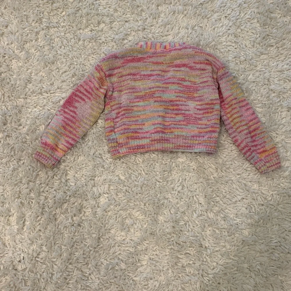 Cat & Jack Rainbow Knit Cardigan (XS, 4/5) - Picture 3 of 3